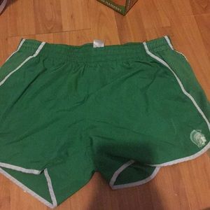 Green shorts